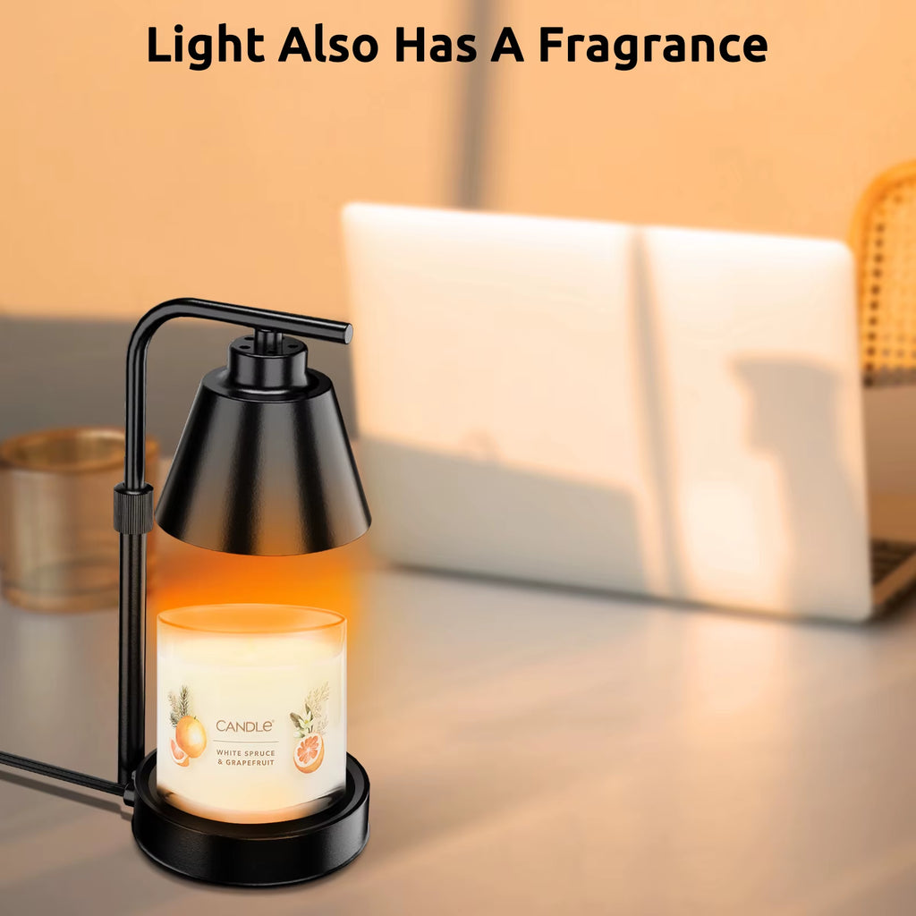 Candle Warmer Lamp with Timer- Dimmable Electric Wax Melt Warmer, Lamp Candle Warmer 110V US Plug